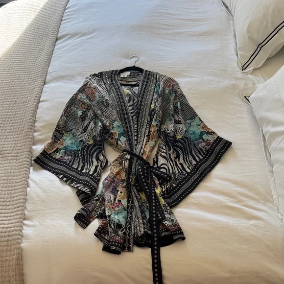 Camilla Vibrant Patterned Cape - Picture 1 of 5